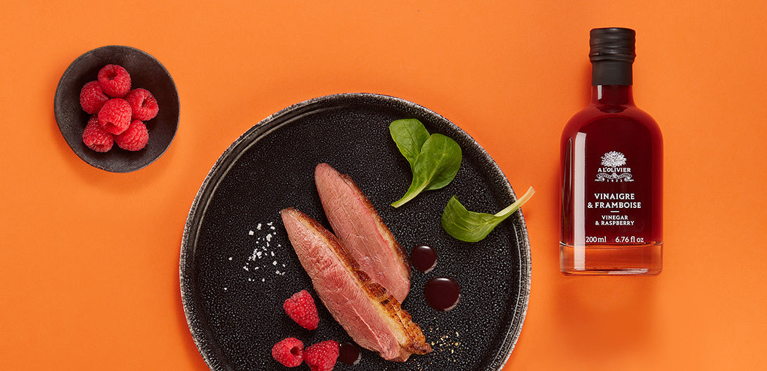 MAGRET DE CANARD AU VINAIGRE & FRAMBOISE