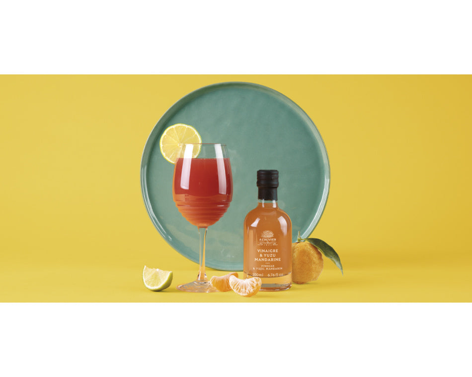 Notre nouveau vinaigre yuzu & mandarine : une fusion de saveurs au service de la créativité