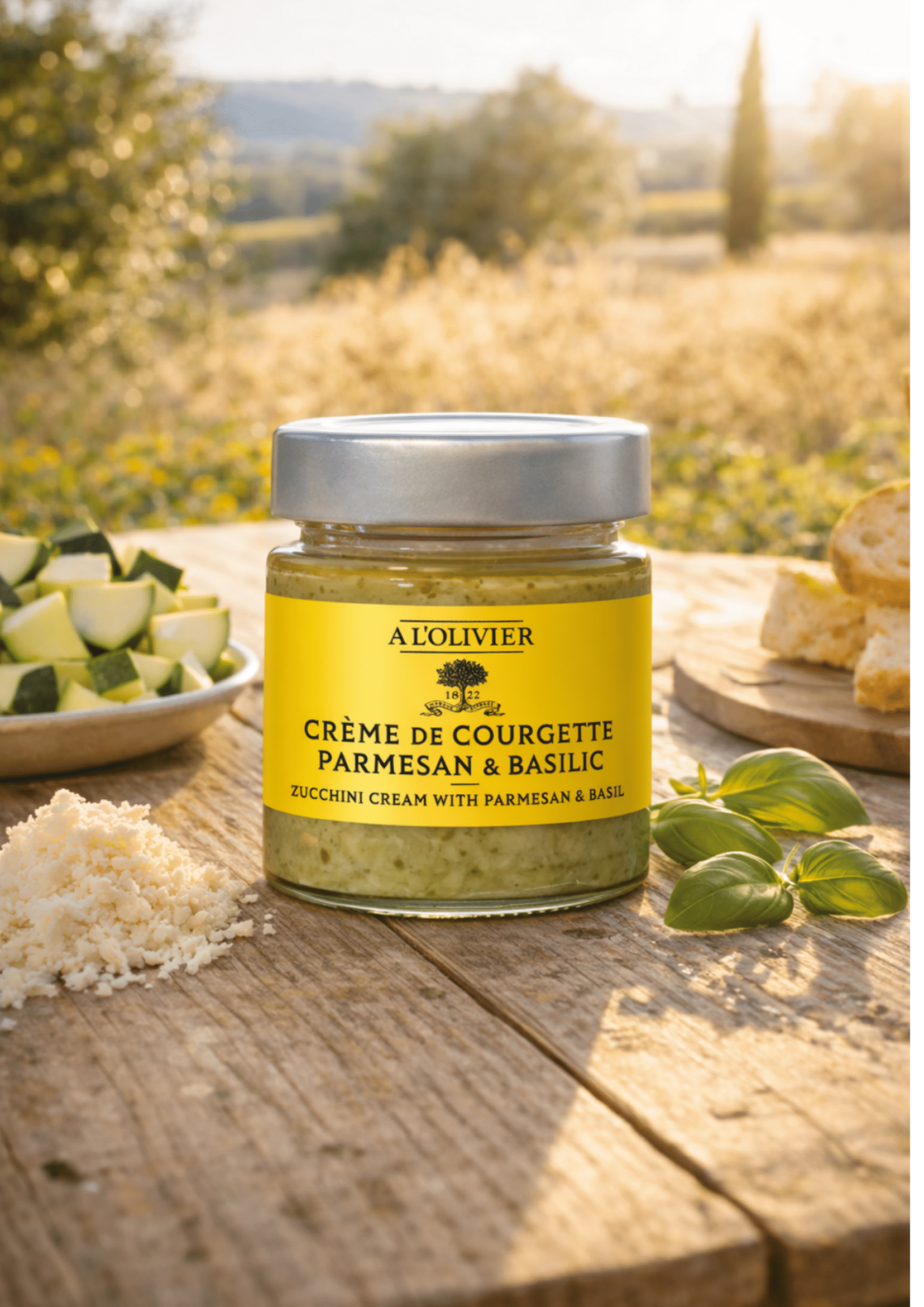 CRÈME DE COURGETTE PARMESAN & BASILIC - 120g
