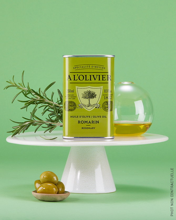 Huile d'olive infusée au Romarin