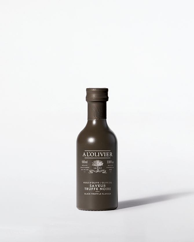 Huile d'olive infusée saveur Truffe Noire