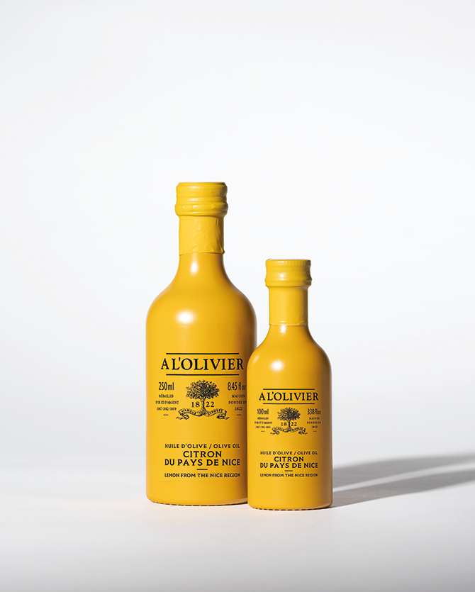 Aceite de oliva infusionado con limón de la región de Niza.