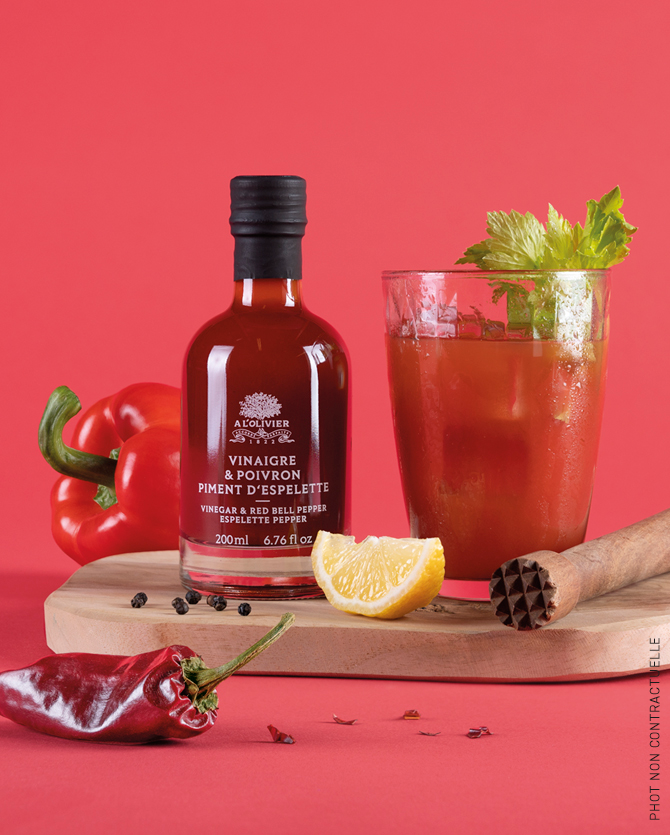 Vinaigre poivron & piment d'Espelette