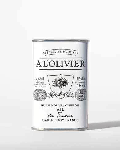 huile d'olive aromatique à l'ail de france