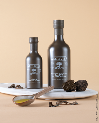 huile d'olive aromatique saveur truffe noire