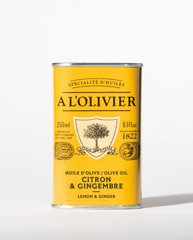 huile d'olive aromatique au citron et gingembre