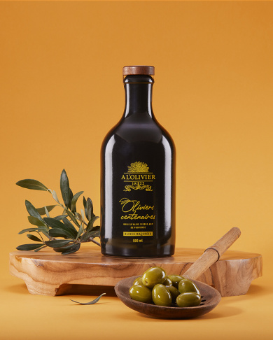 coffret huile d'olive - oliviers centenaires