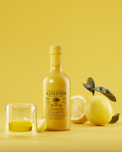 lemon from nice aromatic olive oil