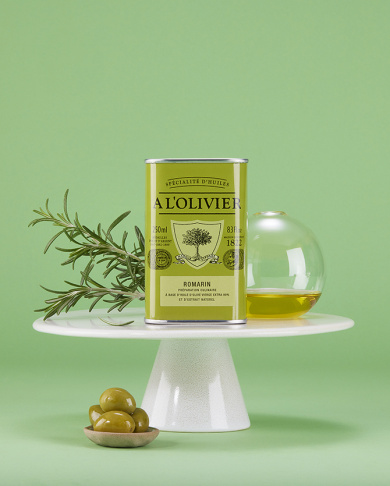huile d'olive aromatique au romarin