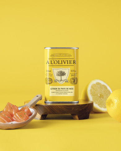 lemon from nice aromatic olive oil