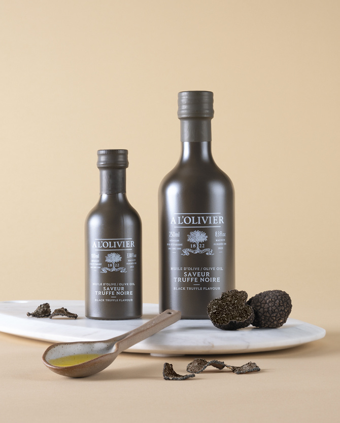 huile d'olive aromatique saveur truffe noire
