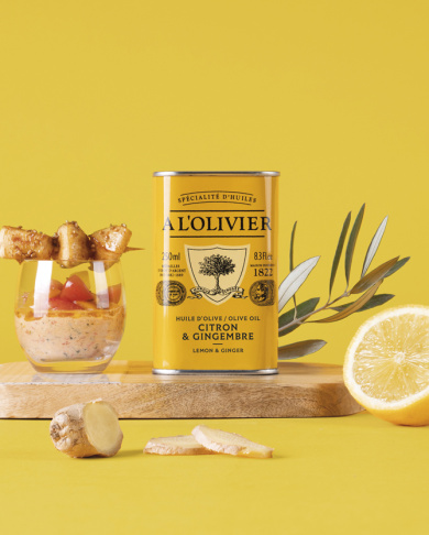 lemon et ginger aromatic olive oil