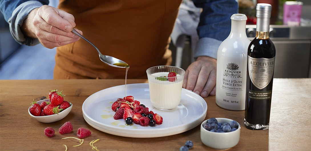 QUELLES HUILES D'OLIVE AROMATIQUES POUR DES DESSERTS LÉGERS ?