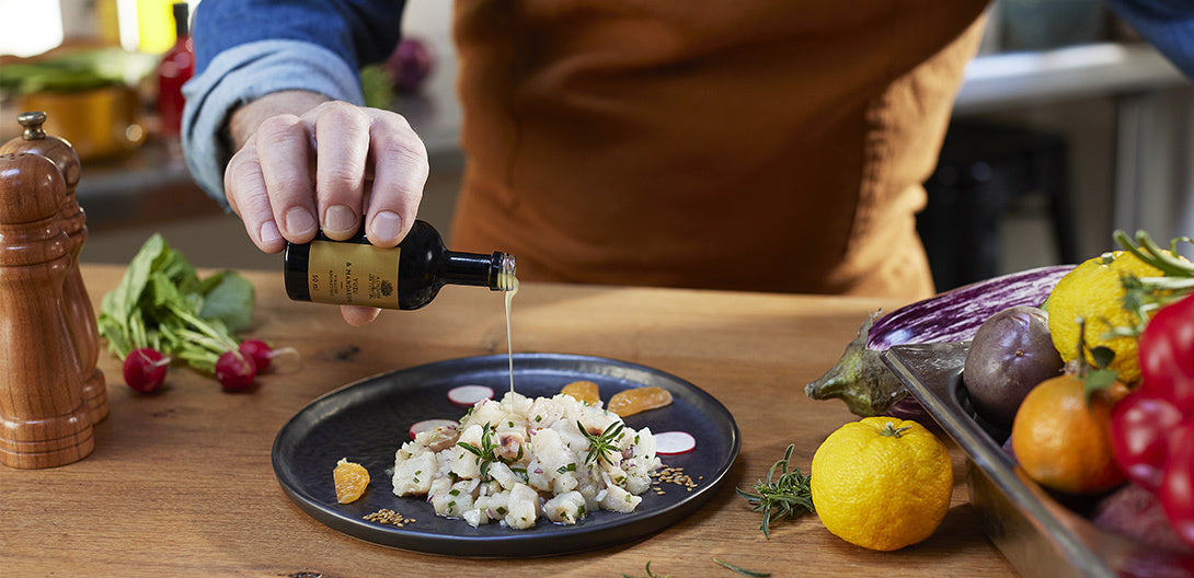 CEVICHE DE DORADE ÉLIXIR AROMATIQUE VINAIGRE YUZU & MANDARINE