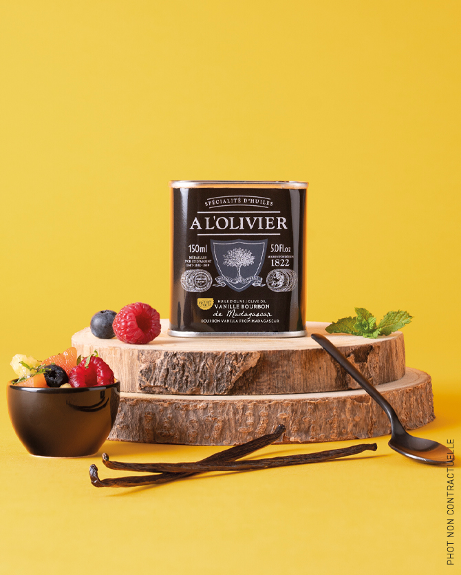 Huile d'olive infusée à la Vanille de Madagascar