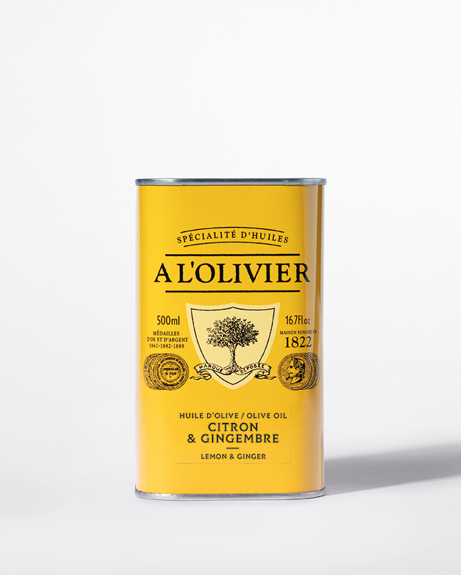 Huile d'olive infusée au Citron & Gingembre