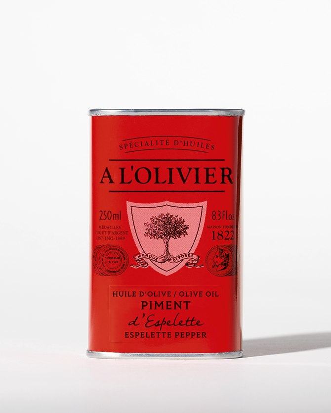 Huile d'olive infusée au Piment d'Espelette