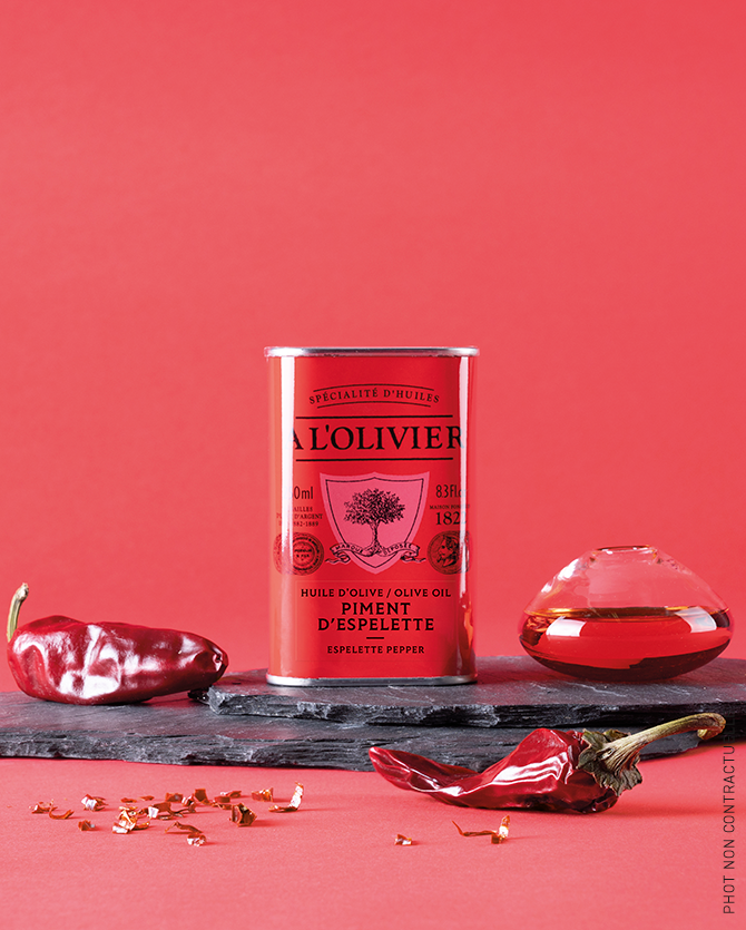 Aceite de oliva infusionado con pimiento de Espelette