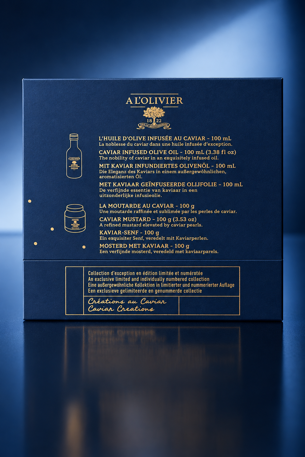 Kaviar Edition - Olivenöl mit Kaviar - 100ml Replikflasche