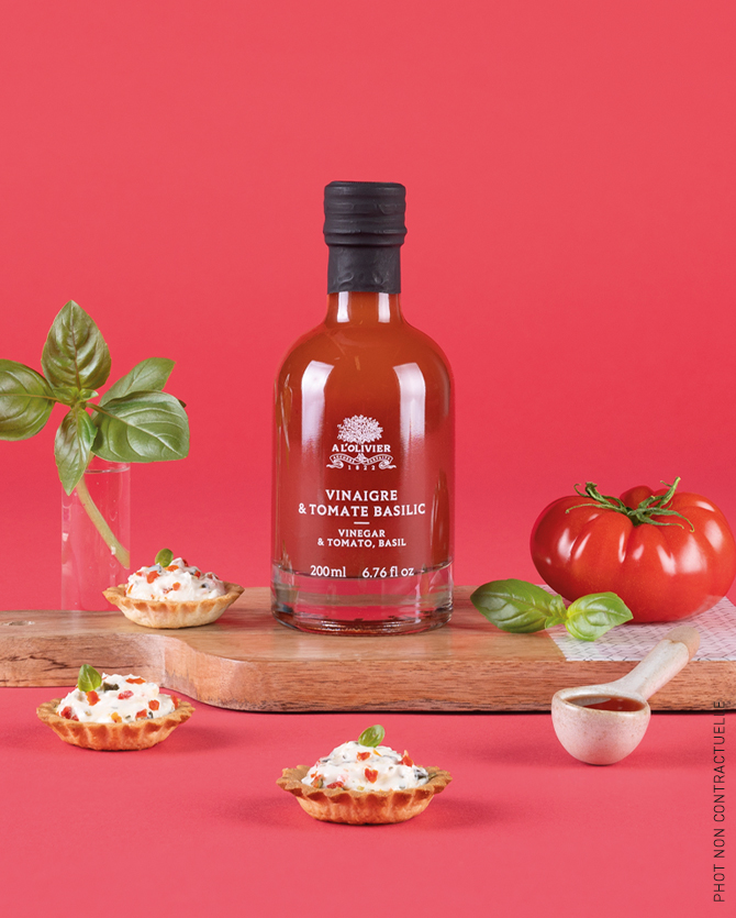 Vinegar & Tomato and Basil